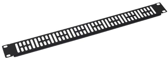 Sanus® Component Series Black Rack Blanking Panel-1
