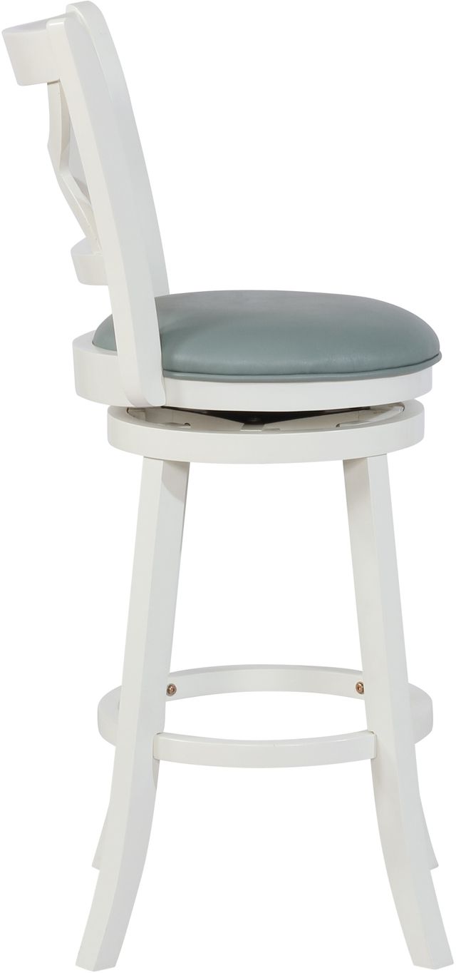 Powell® Mandell Cream/Light Blue Bar Stool-4