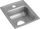 Elkay Lustertone® Classic Lustrous Satin 13" x 16" x 5-1/2" 1-Hole Single Bowl Drop-In ADA Sink-0