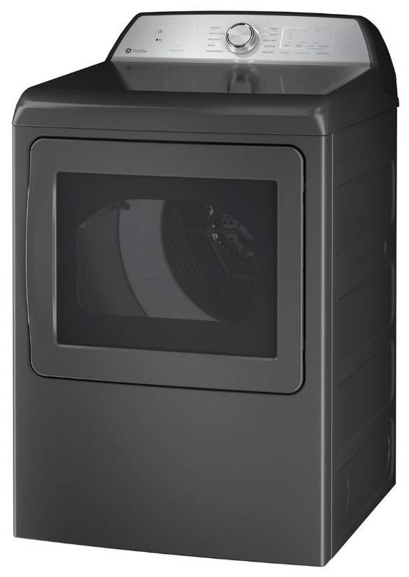 GE Profile™ 7.4 Cu. Ft. Diamond Gray Front Load Electric Dryer with Sanitize Cycle and Sensor Dry-3