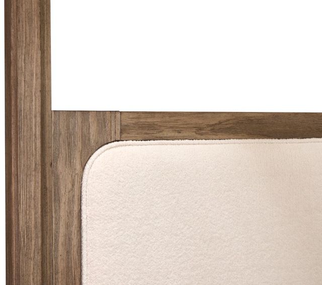 Magnussen Home® Westbourne Dark Umber/Milo Ivory Queen Upholstered Poster Bed-3