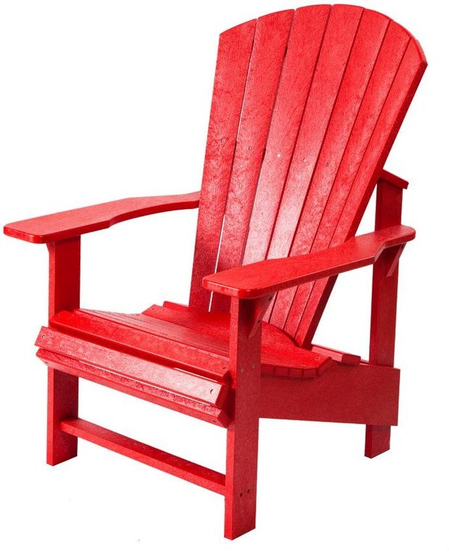 C.R. Plastic Generation Line Red Upright Adirondack-1
