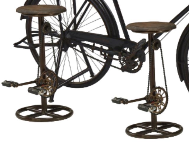 Jaipur Furniture Cycle Brown Counter Stool-0