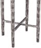Bassett Mirror Mendez Black Accent Table with Antique Silver Base-3