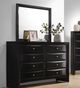 Coaster® Briana Black Dresser and Mirror -1