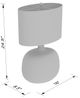 Surya Bentley Gray Glass Table Lamp-1