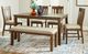 American Wholesale Furniture Everett 6-Piece Brown Dining Set-1