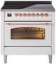 Ilve® Nostalgie II Series 36" White Pro Style Induction Range-0