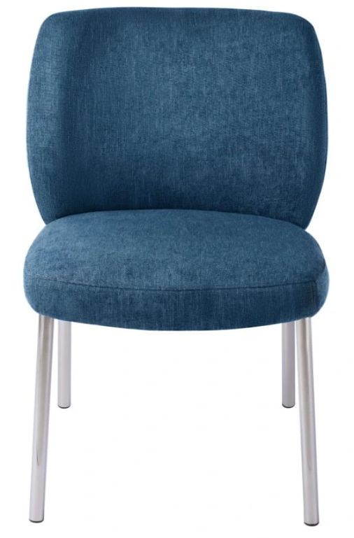 Modus Furniture Fomo Azure/Stainless Steel Dining Side Chair-2