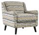 Furniture of America® Chancery Gray/Navy Accent Chair-0