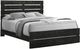 Monarch Specialties Inc. Graphite Grey Queen Panel Bed-0