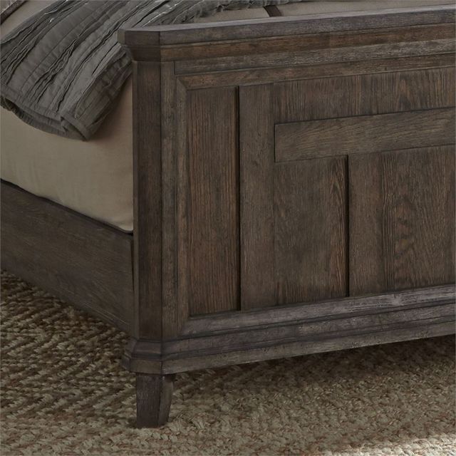 Liberty Furniture Artisan Prairie Gray Dusty Wax King Panel Footboard-3