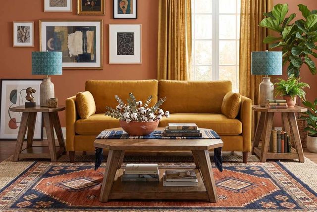 Liberty Furniture Carolina Park 3-Piece Amber Brown Octagonal Occasional Table Set-3