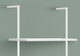 Monarch Specialties Inc. White Ladder Bookcase-1