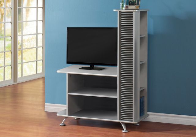 Monarch Specialties Inc. Silver TV Stand-1