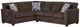 American Wholesale Furniture Galen 2-Piece Chocolate L-Shape Sectional-0
