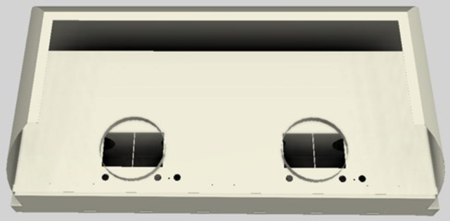 Vent-A-Hood® Designer Series 54" Biscuit Wall Mounted Range Hood-2