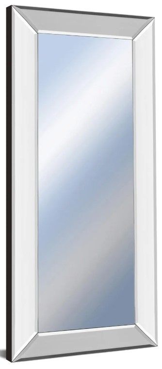 Classy Art Chrome Decorative Framed 42" Wall Mirror-1