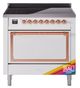 Ilve® Nostalgie II Noblesse 36'' Custom RAL Color Pro Style Induction Range with Copper Trim-0