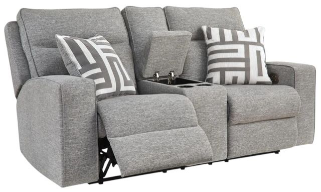 Signature Design by Ashley® Biscoe Pewter Power Reclining Loveseat-2
