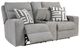 Signature Design by Ashley® Biscoe Pewter Power Reclining Loveseat-2
