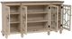 Linon 4-Door Brown/Cream Media Credenza-4