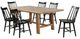 Coaster® Middleton 7-Piece Black/Natural Extension Leaf Dining Set-0