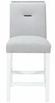 Global Furniture USA Monaco 5-Piece White Square Bar Set-3