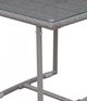 Furniture of America® Amya Gray Aluminum/Glass Outdoor Patio End Table-2