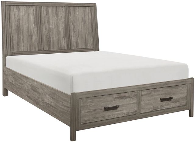Homelegance® Bainbridge Weathered Gray Queen Storage Bed-0