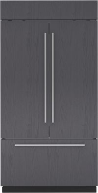 Front view of the Sub-Zero® Classic Series 42 in. 24.7 Cu. Ft. Panel Ready Built In French Door Refrigerator