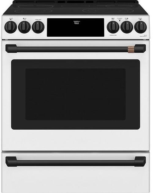Café™ Flat Black Front Control Electric Knobs and Handle Kit-1