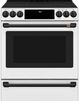Café™ Flat Black Front Control Electric Knobs and Handle Kit-1