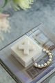 A & B Home White Marble Box-5