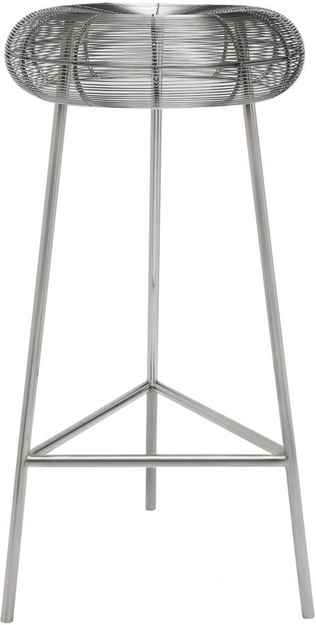 Meridian Furniture Tuscany Silver Bar Stool-0