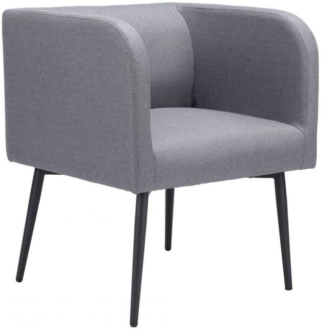 Zuo® Modern Horbat Gray Dining Arm Chair-0