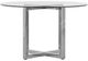 Modus Furniture Amalfi Glass Top 48" Round Dining Table with Chrome Base-0