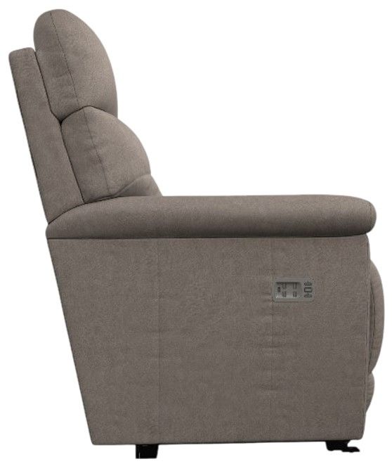 La-Z-Boy® Fulton Mushroom Power Wall Recliner with Headrest and Lumbar-2