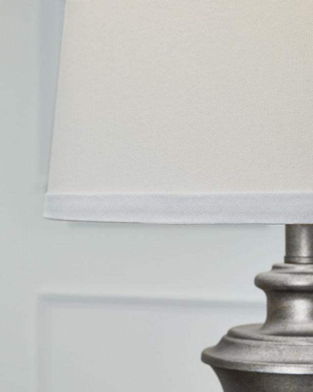 Signature Design by Ashley® Doraley 2-Piece Antique Silver Table Lamp Set-3