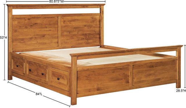 Archbold Furniture Customizable Emmerson King Panel Storage Bed-2