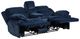 Homelegance® Goodland Blue Double Manual Reclining Loveseat with Center Console-4