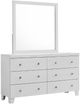 Elements International Belinda White Mirror-1
