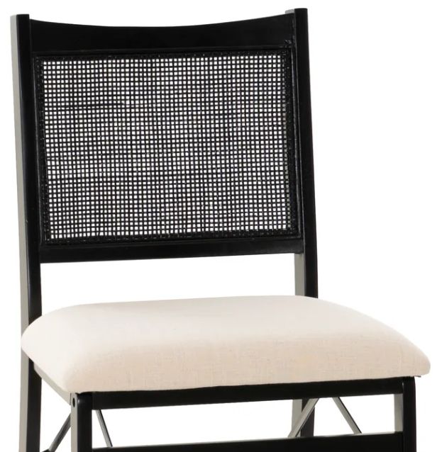 Powell® Beaux Black Folding Chair-1