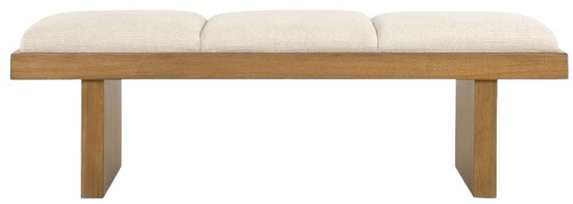 Uttermost® Haden Ivory Upholstery Bench-4