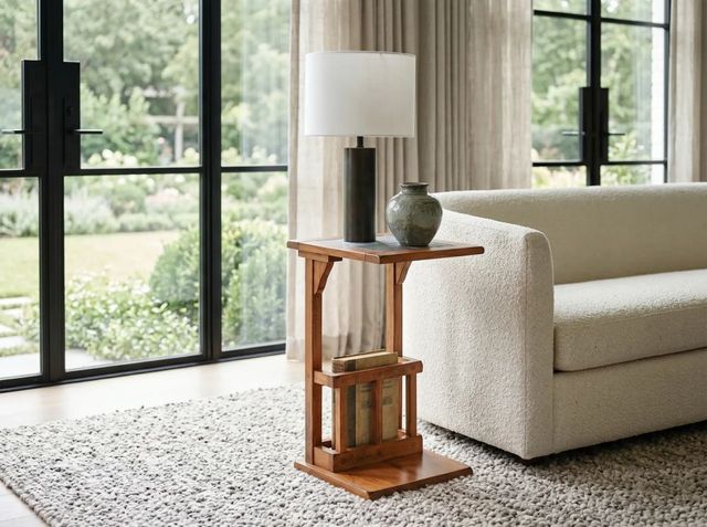 Sunny Designs™ Sedona Rustic Oak Sofa Mate Table-1