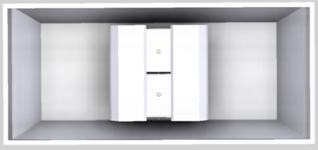 Vent-A-Hood® Designer Series 66" White Island Range Hood-2