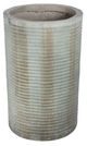 A & B Home Distressed Green Cylinder Cement Planter-0
