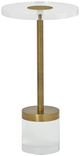 Universal Explore Home™ Deco Acrylic Top Martini Table with Soft Gold Base-0