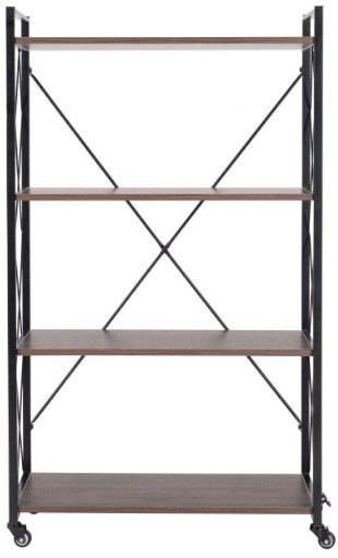Zuo® Modern Romania Black/Walnut Shelf-1