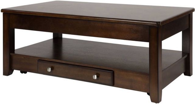 Mazin Furniture Ballwin Deep Cherry Cocktail Table-1